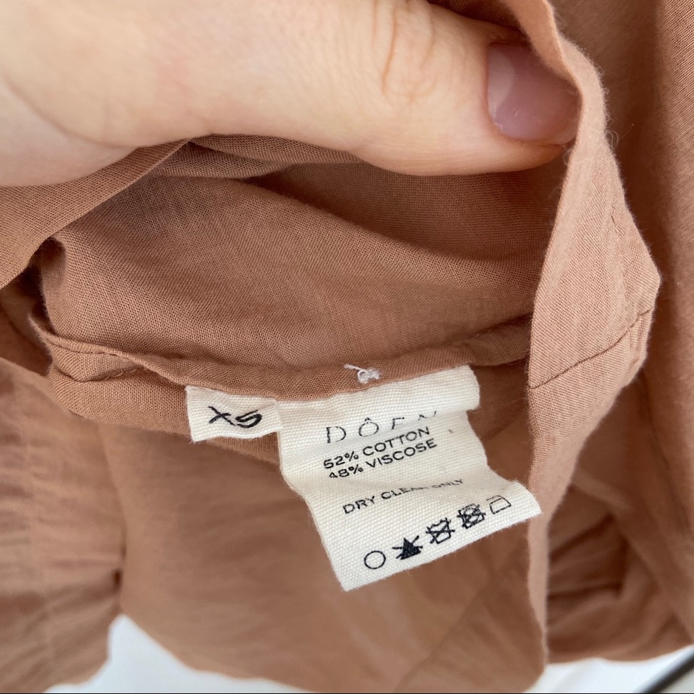 Dôen Jane blouse in toffee xs Doen - Picture 6 of 7